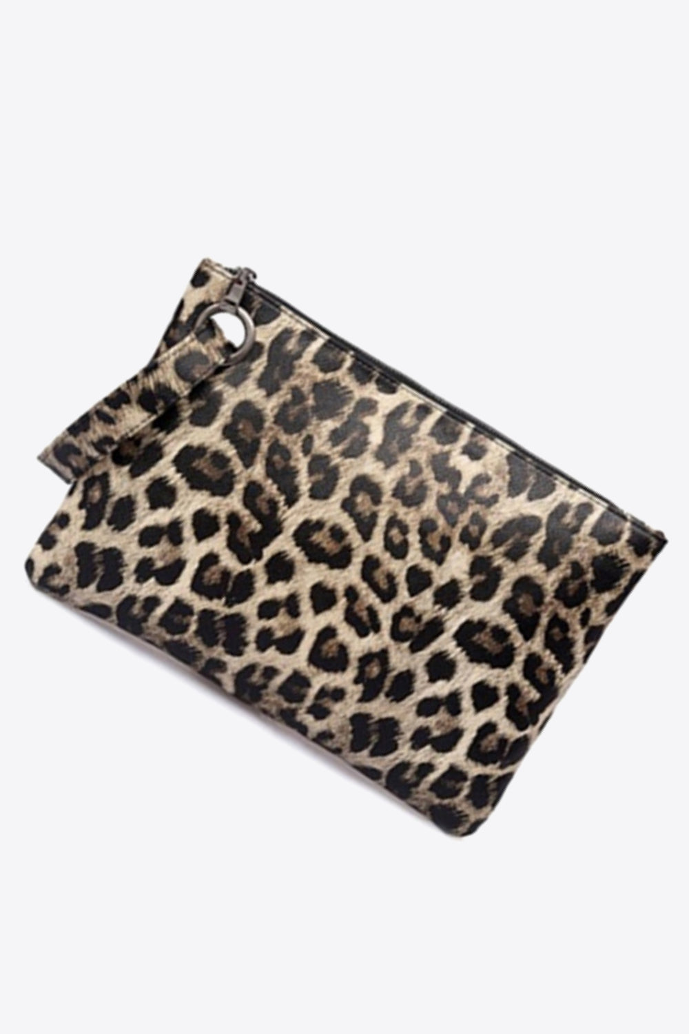 Leopard PU Leather Clutch  Trendsi   