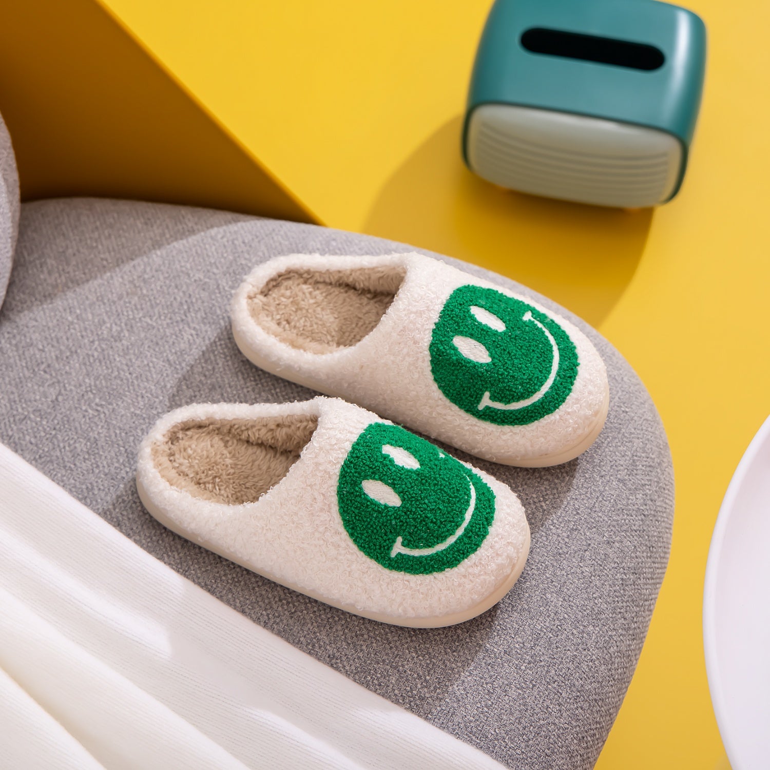 Melody Smiley Face Slippers  Trendsi   