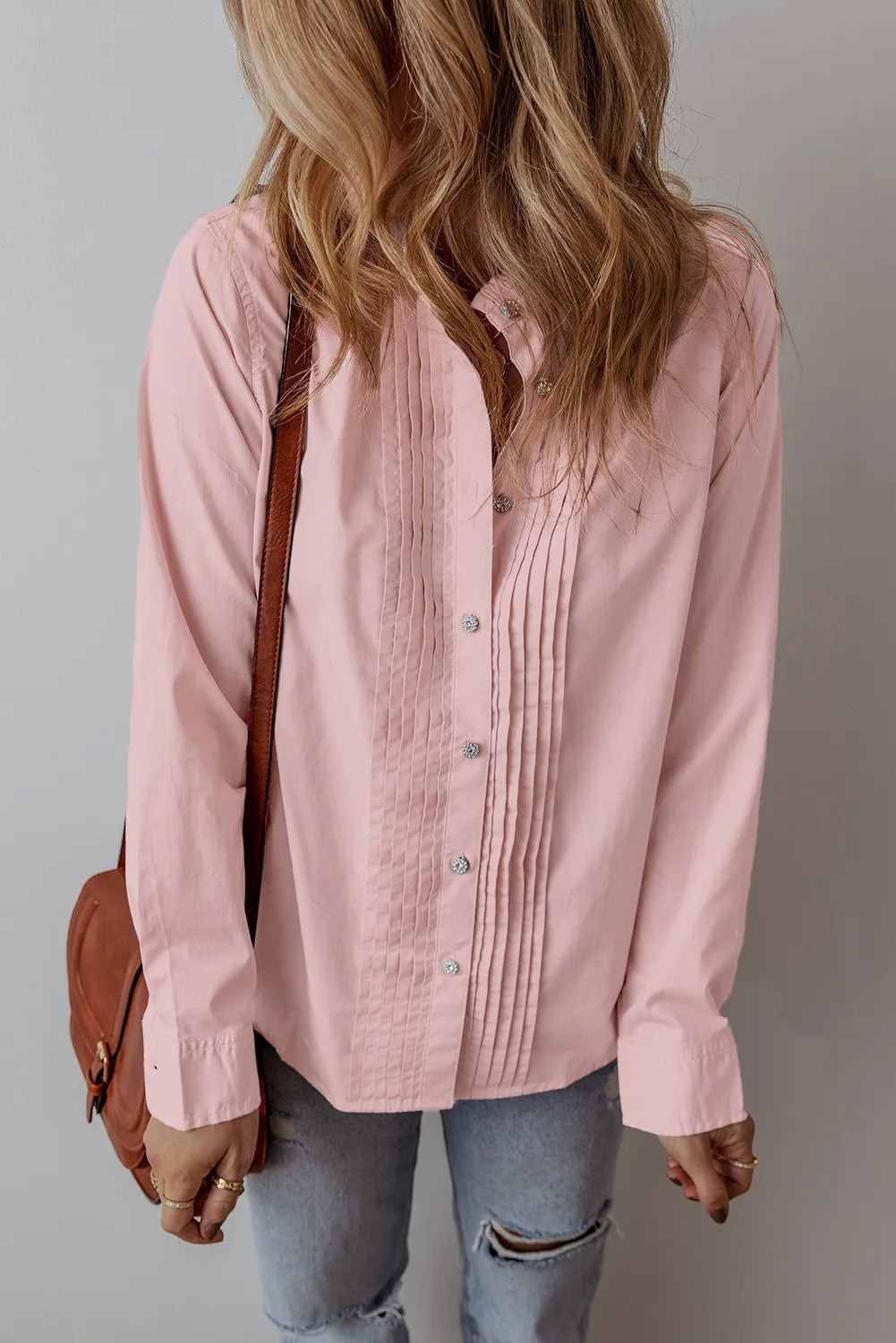 Button Up Long Sleeve Shirt  Trendsi   