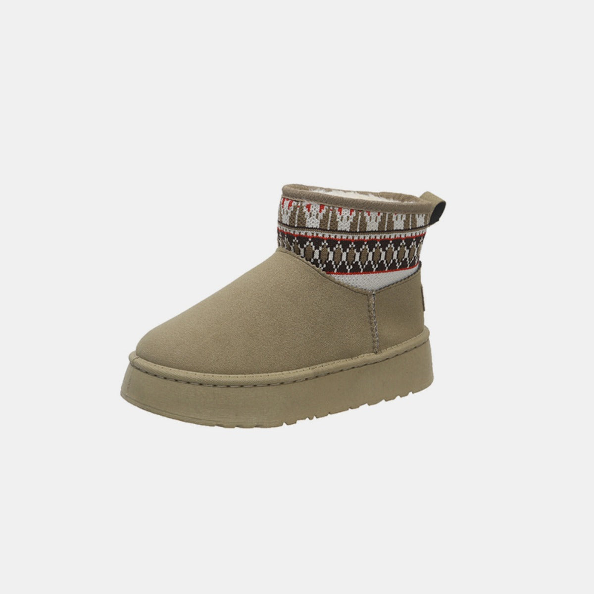 Thermal Suede Platform Boots  Trendsi Khaki 36(US5) 