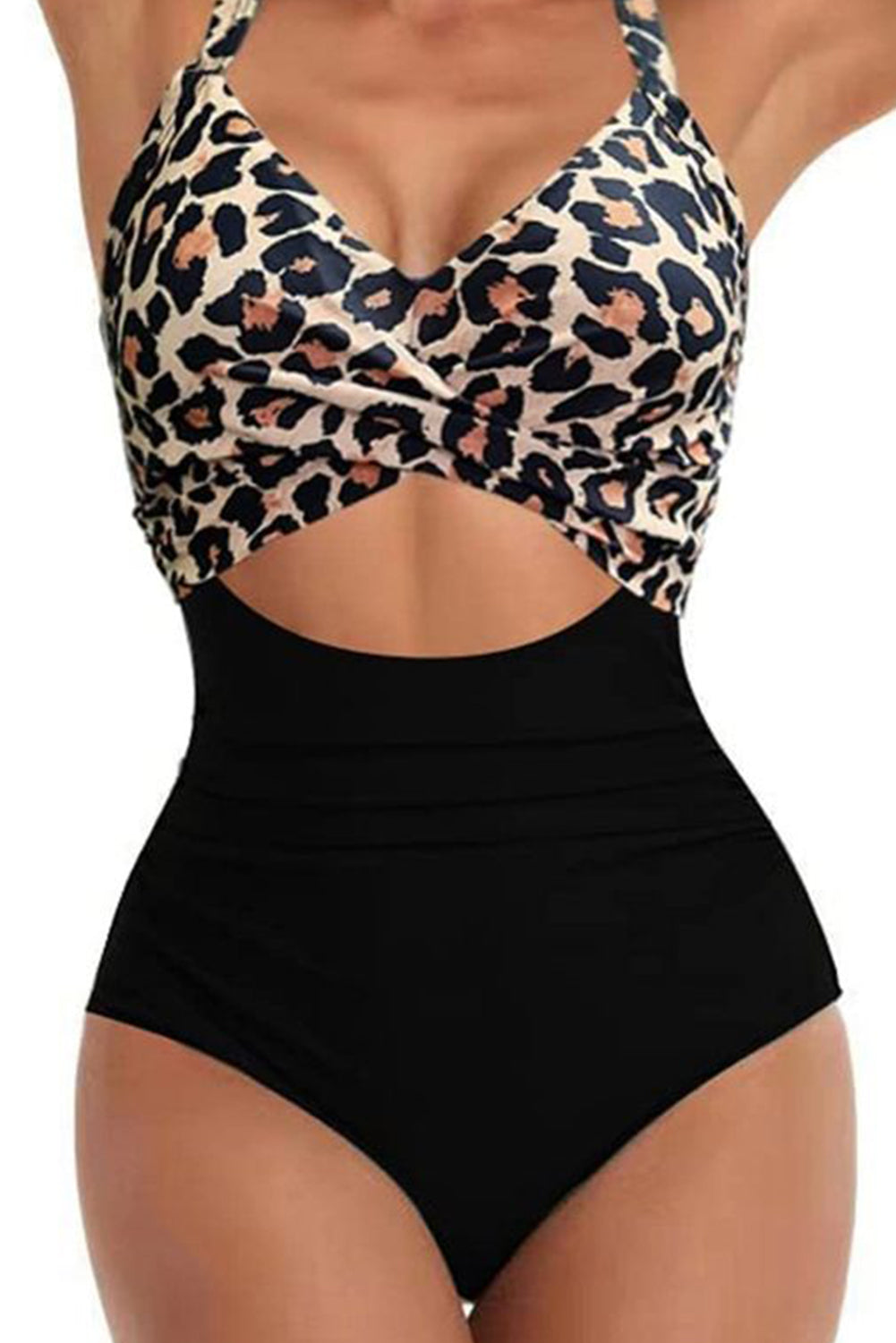 Tied Crisscross Cutout One-Piece Swimwear  Trendsi   