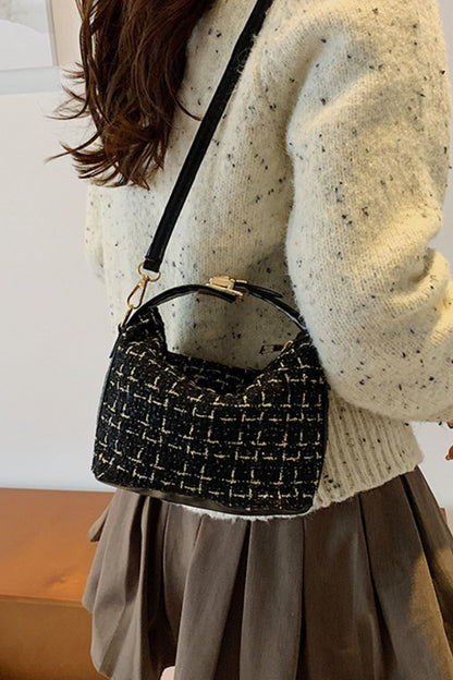 Woven Removable Strap Shoulder Bag  Trendsi   