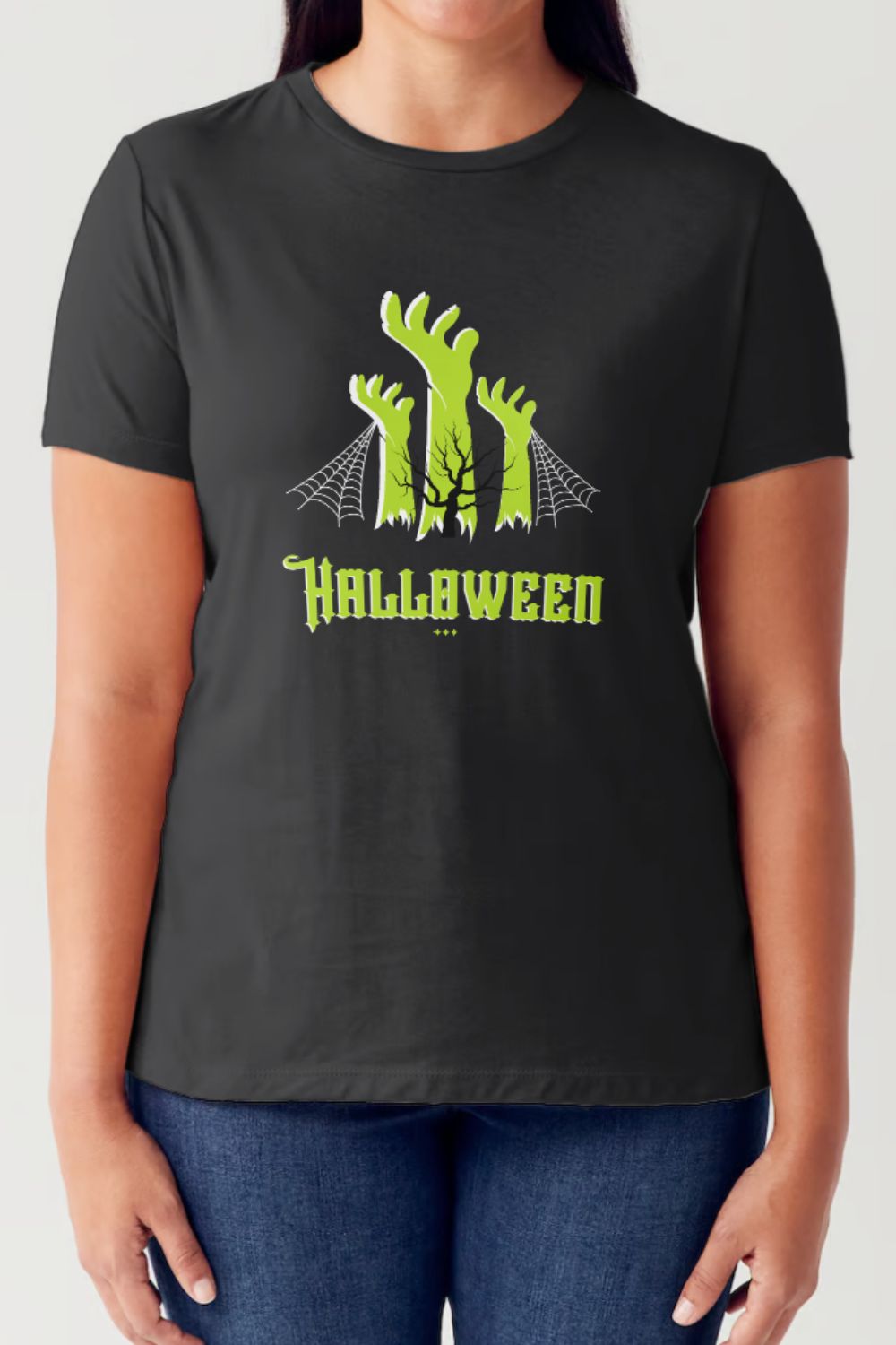 Simply Love Full Size HALLOWEEN Graphic Short Sleeve Tubular T-Shirt T-Shirt Trendsi Black S 