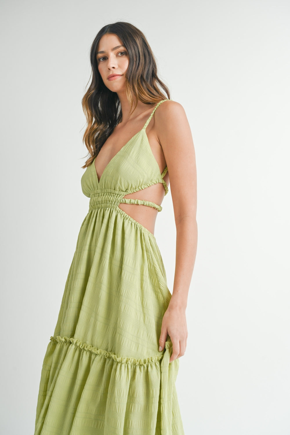 MABLE Cutout Waist Backless Maxi Dress  Trendsi   