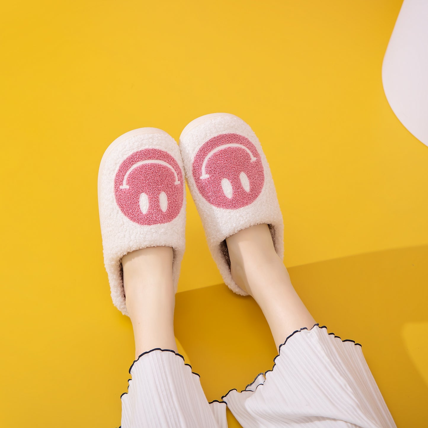 Melody Smiley Face Slippers  Trendsi   