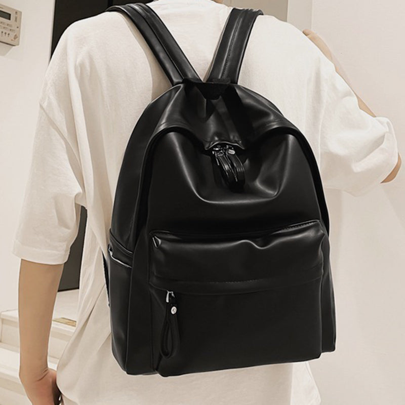 PU Leather Zip Backpack Bag  Trendsi   