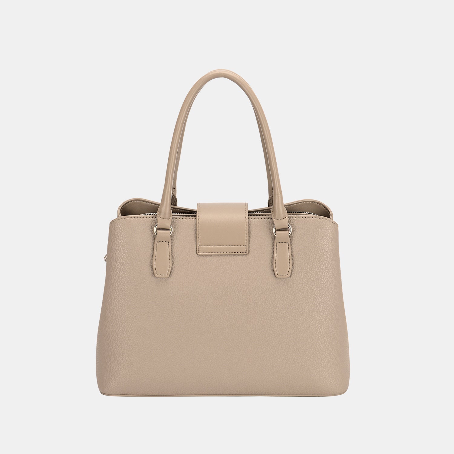 David Jones PU Leather Twist-Lock Tote Bag  Trendsi   