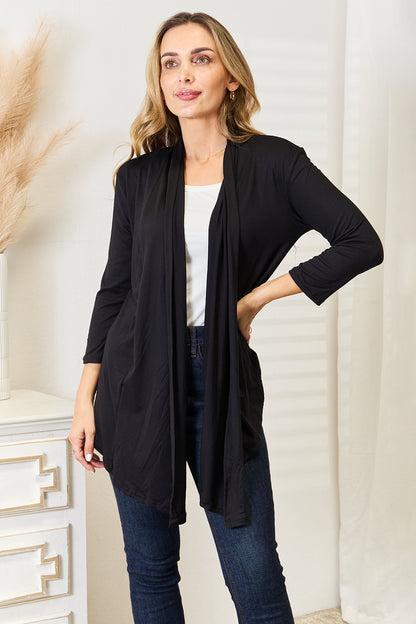 Culture Code Full Size Open Front Cardigan Sale Trendsi   