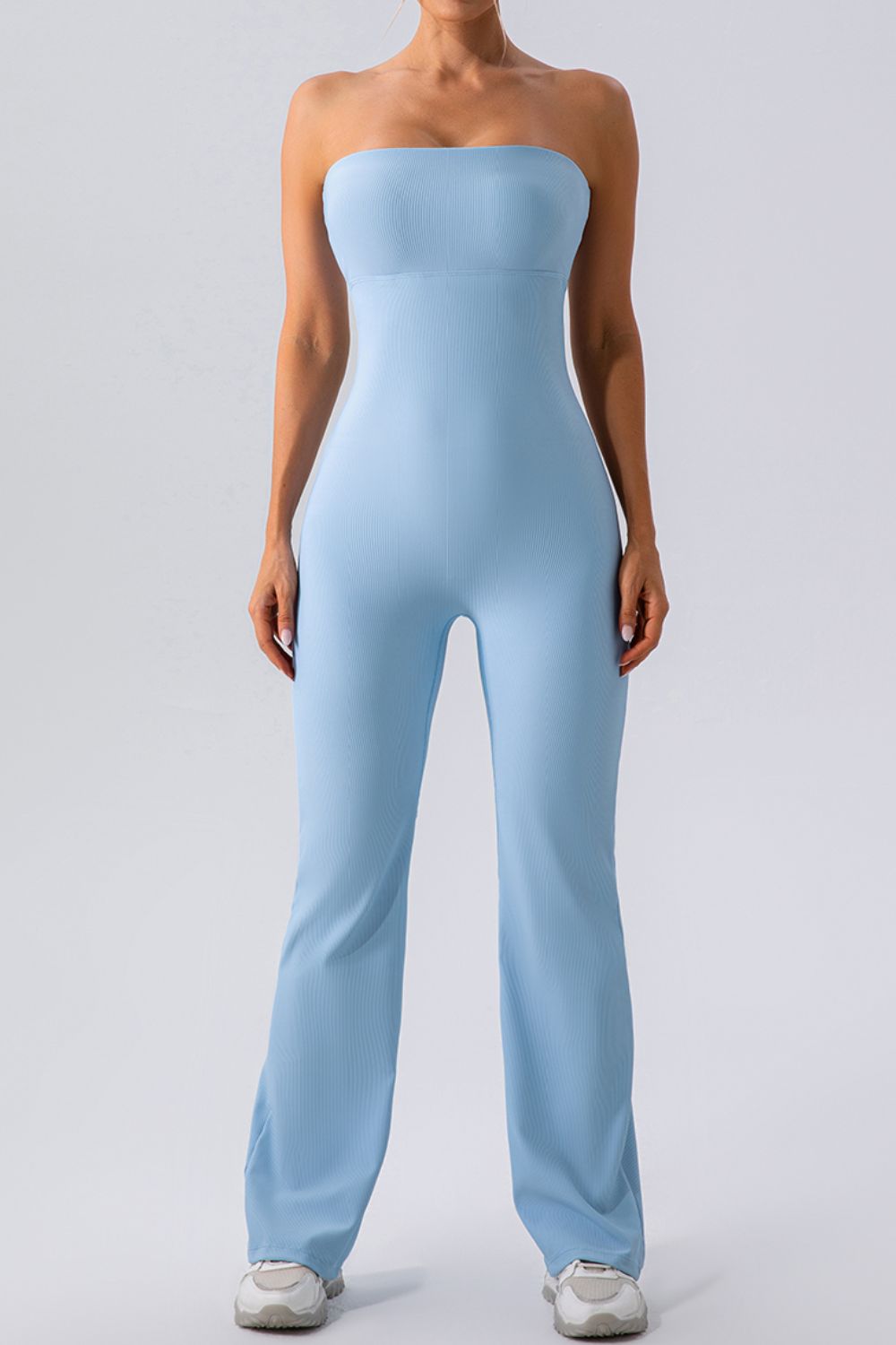 Sleeveless Straight Active Jumpsuit  Trendsi Light Blue S 