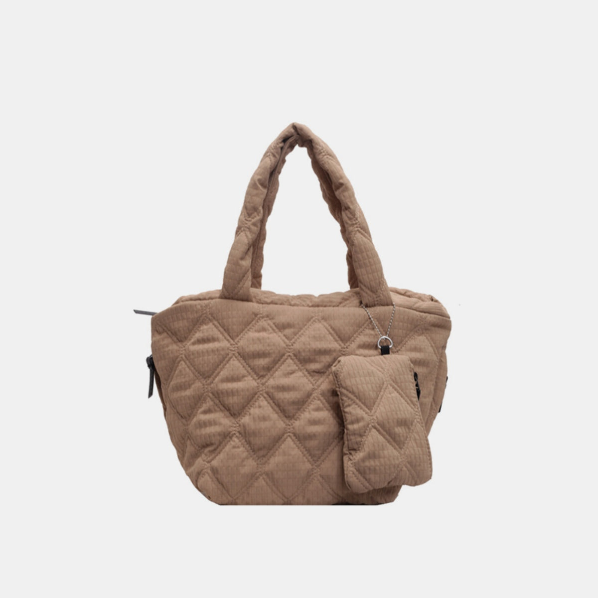 Polyester Medium Tote Bag  Trendsi Camel One Size 