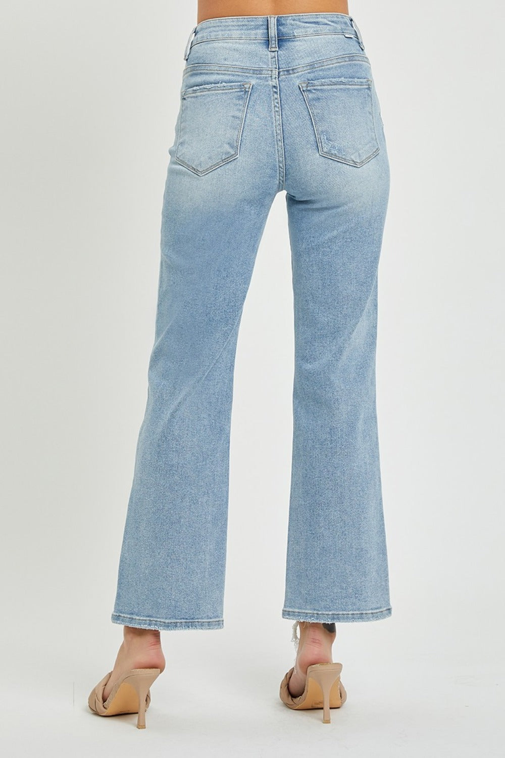 RISEN Full Size High Rise Straight Jeans  Trendsi   