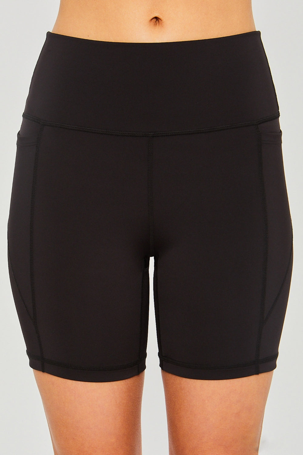 Love Tree High Waist Seam Detail Active Shorts  Trendsi   