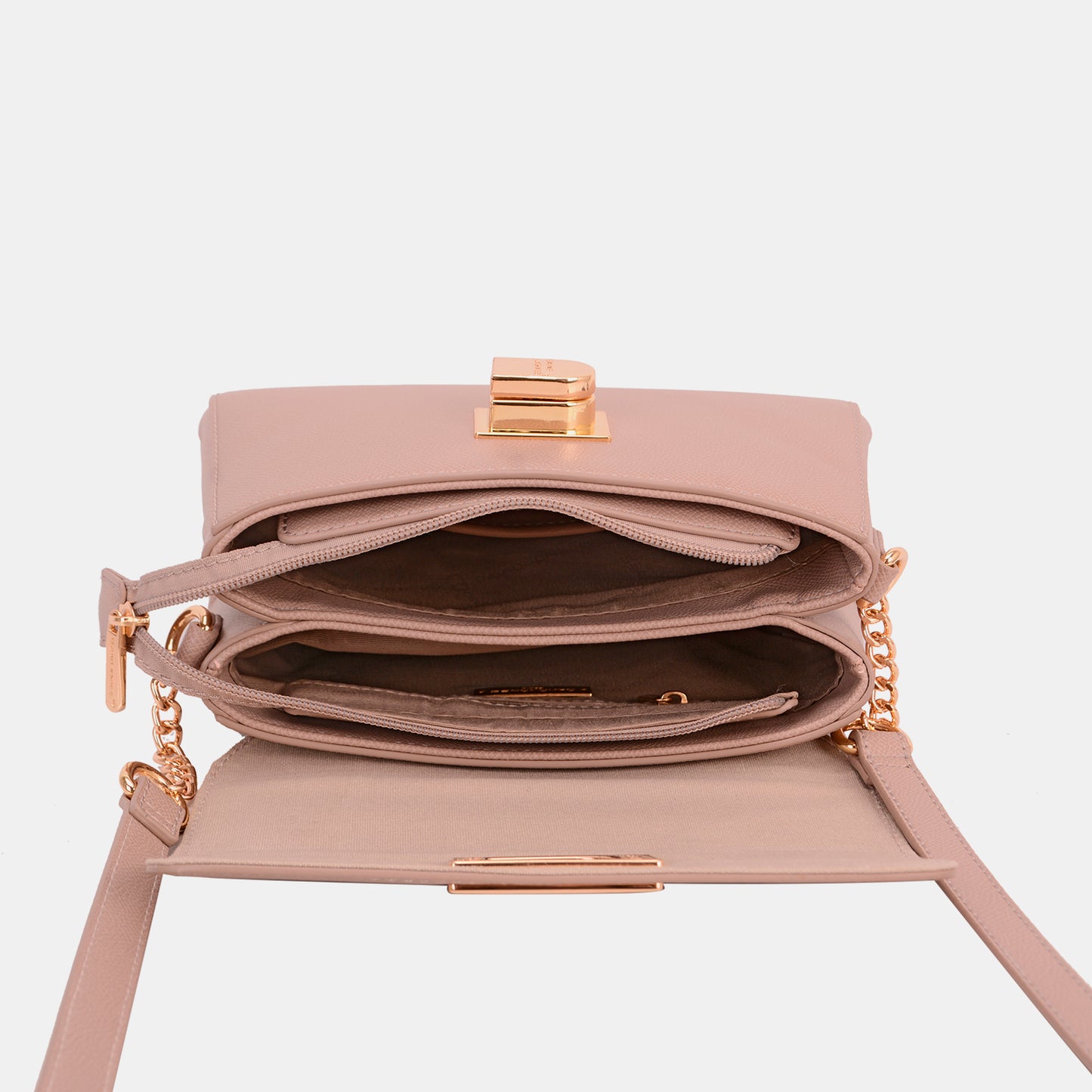 David Jones PU Leather Crossbody Bag  Trendsi   