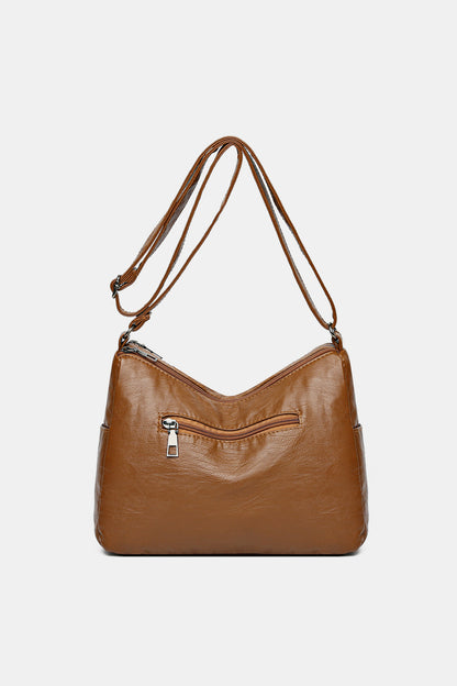 PU Leather Adjustable Strap Shoulder Bag  Trendsi   