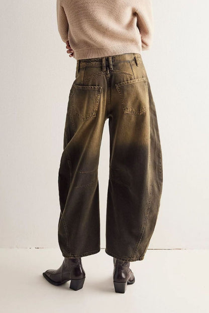 Wide Leg Jeans with Pockets  Trendsi   