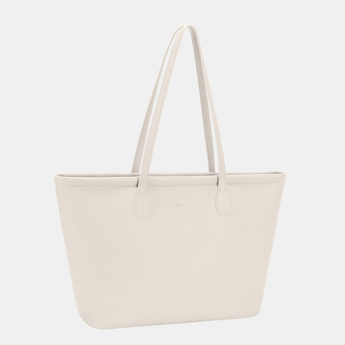 David Jones PU Leather Tote Bag  Trendsi White One Size 