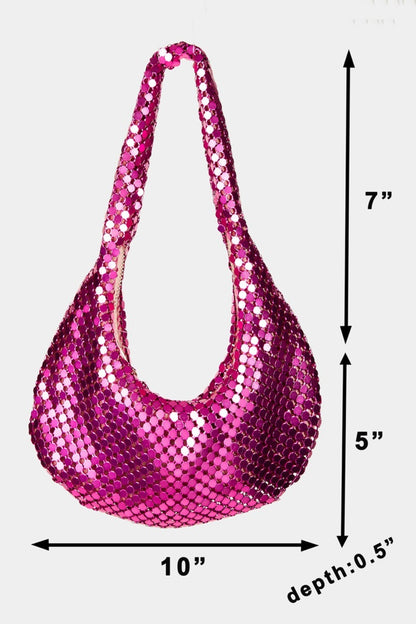 Fame Sequin Disc Handbag  Trendsi   