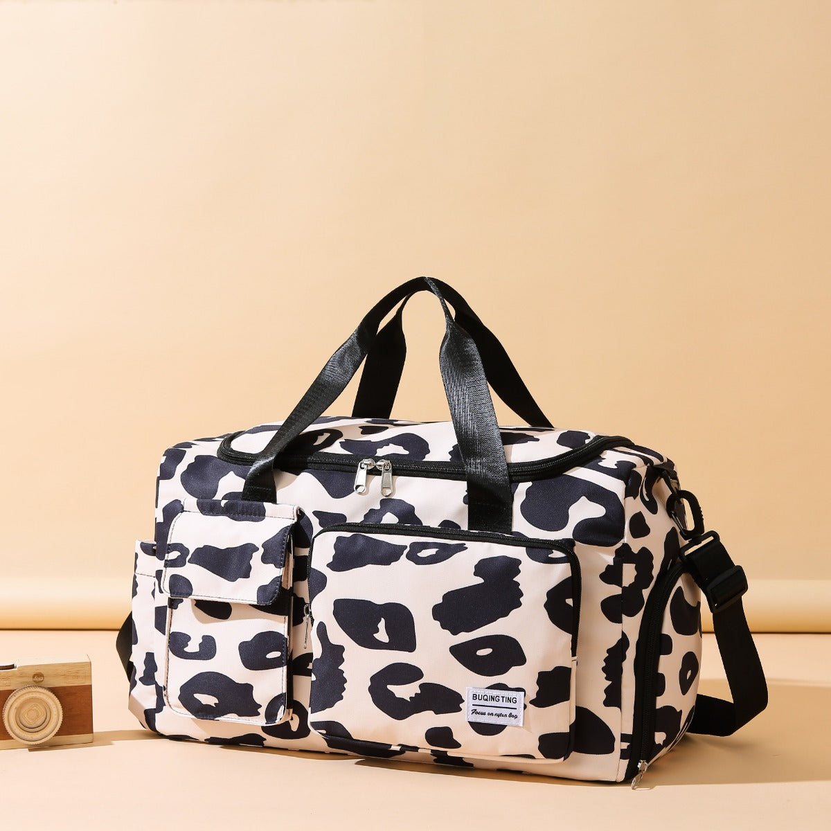 Oxford Cloth Animal Print Travel Bag  Trendsi   