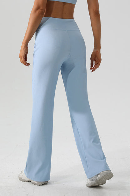 High Waist Straight Active Pants  Trendsi   