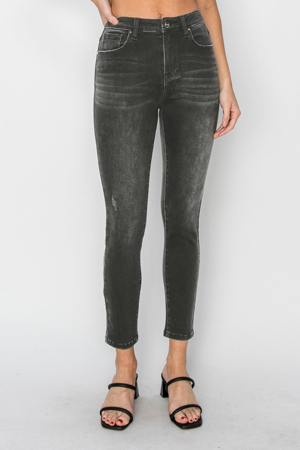 RISEN Full Size High Rise Ankle Skinny Jeans Luxe Trendsi   