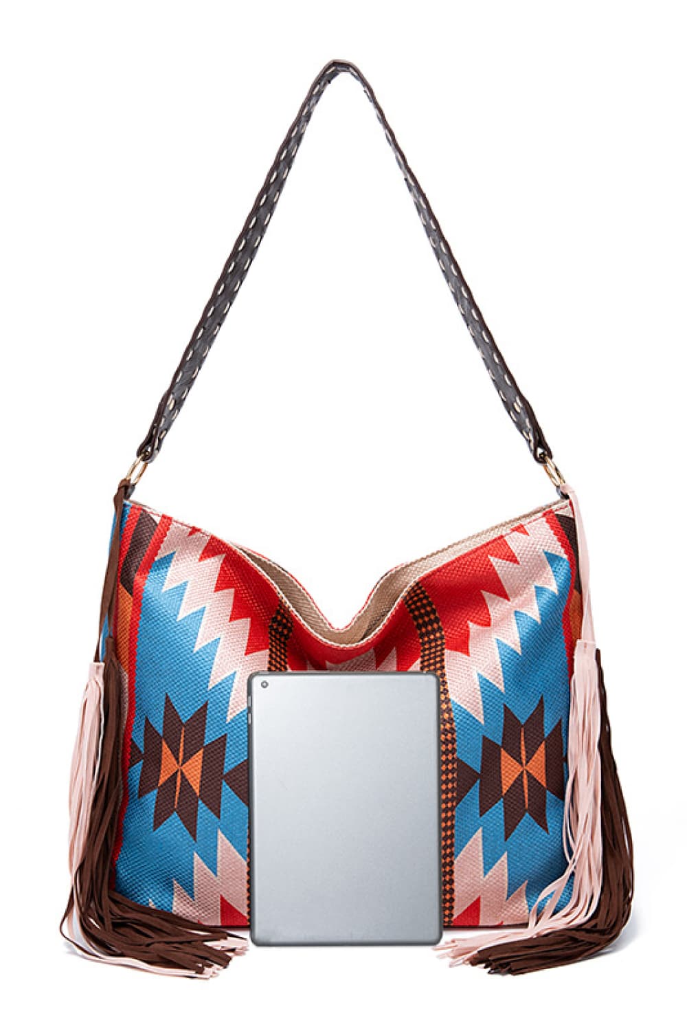 Geometric Canvas Tote Bag  Trendsi   