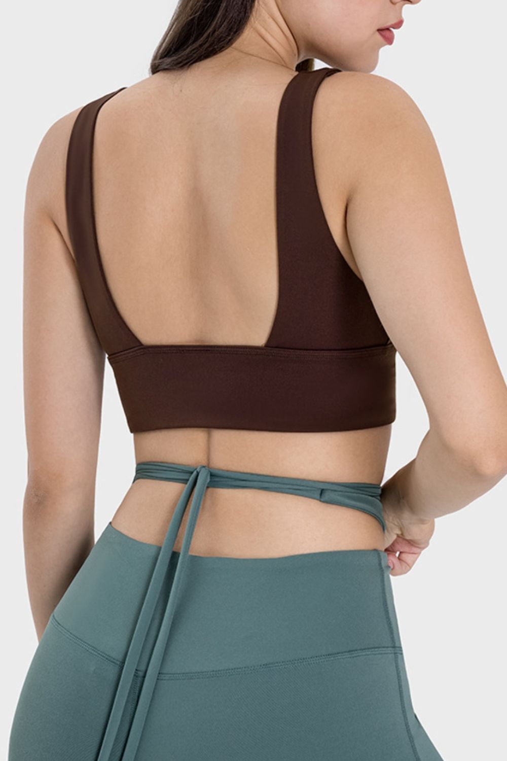 Millennia Backless Wide Strap Active Bra  Trendsi   