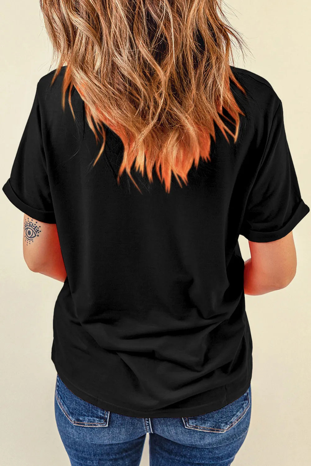 Graphic Round Neck Short Sleeve T-Shirt T-Shirt Trendsi   