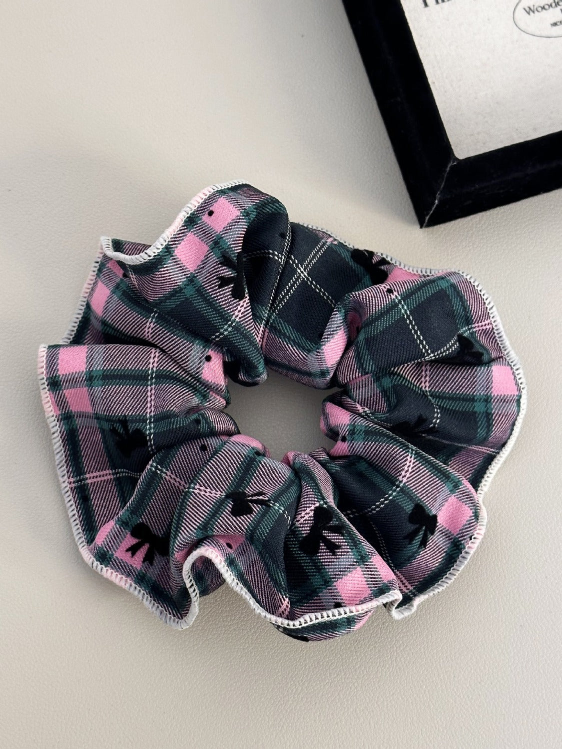 3-Piece Plaid Contrast Elastic Hair Scrunchy  Trendsi   