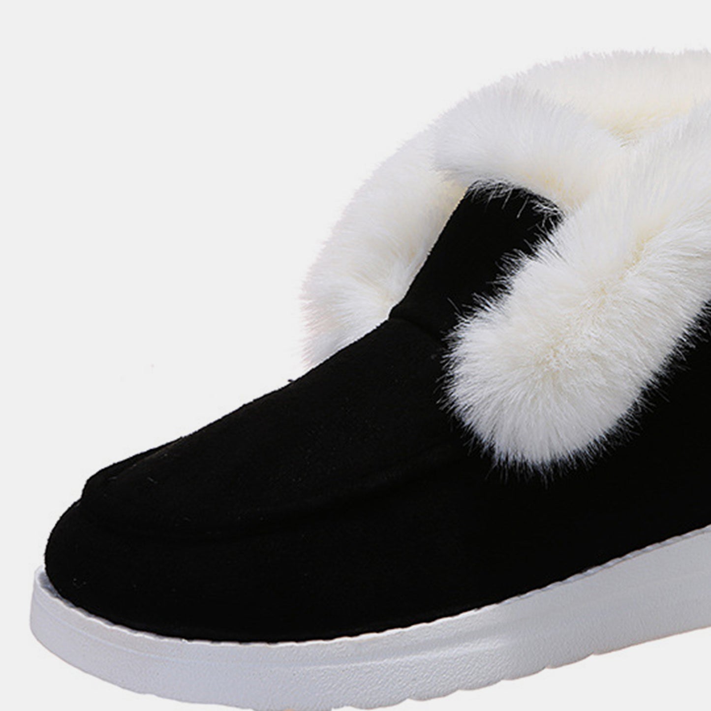 Furry Suede Snow Boots  Trendsi   