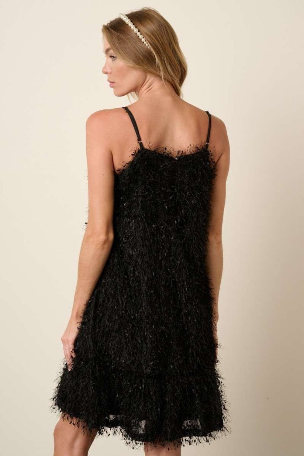 Mittoshop Feather Ruffle Hem Mini Cami Dress  Trendsi   