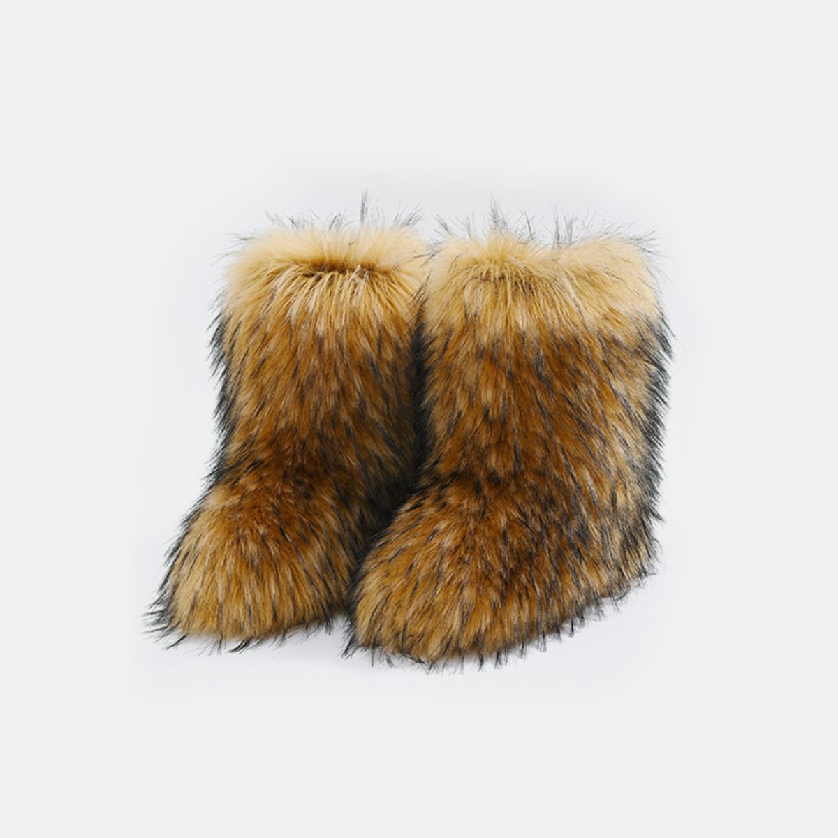 Thermal Fuzzy Platform Boots  Trendsi   