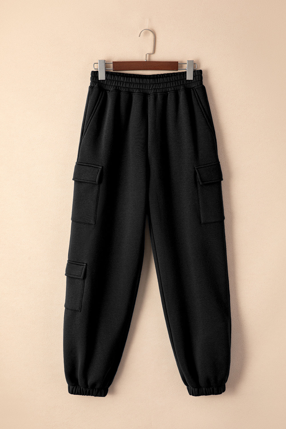 Pocketed Elastic Waist Active Joggers  Trendsi   