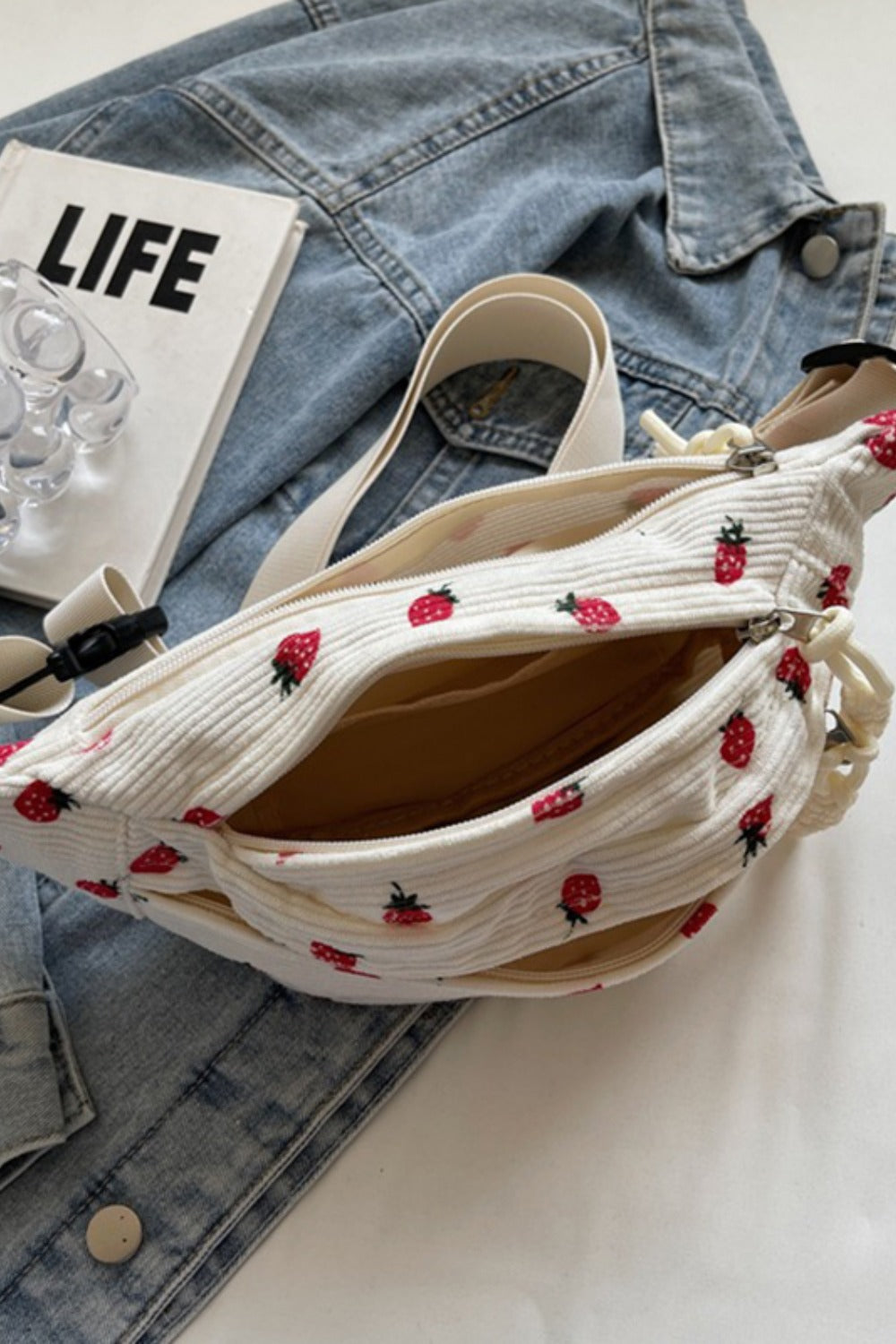 Printed Adjustable Strap Sling Bag  Trendsi   