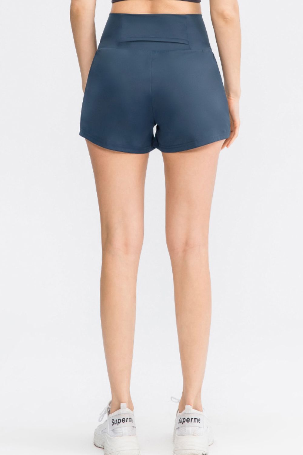 Wide Waistband Sports Shorts with Pockets  Trendsi   