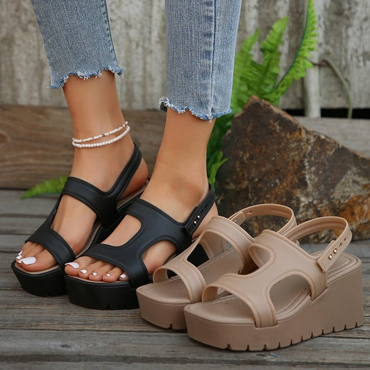 Open Toe Wedge Sandals  Trendsi   