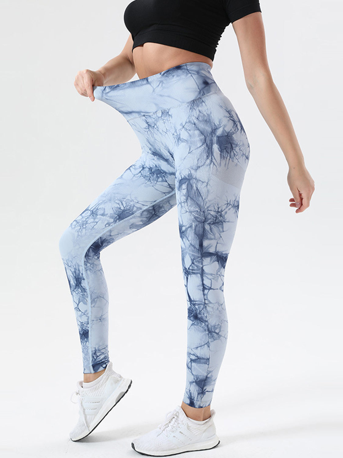 Tie-Dye High Waist Active Leggings  Trendsi   