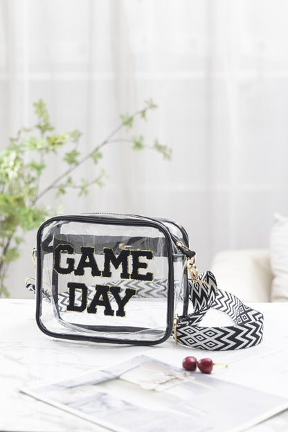 Zenana GAME DAY Stadium Approved Transparent Crossbody Bag  Trendsi   