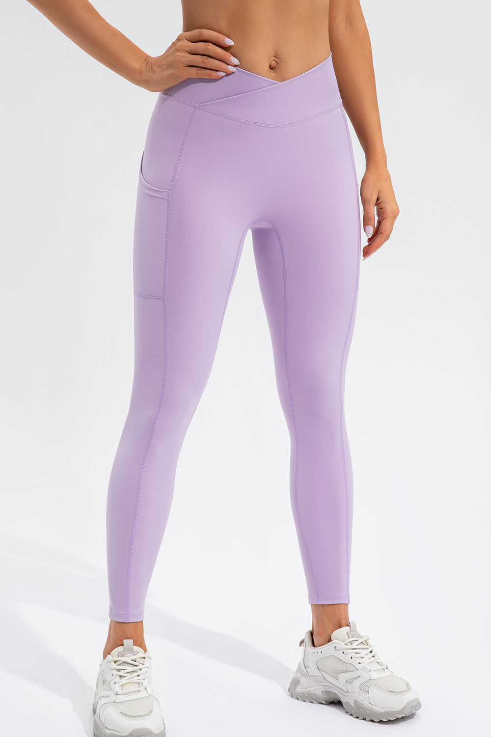 High Waist Active Leggings with Pockets  Trendsi   