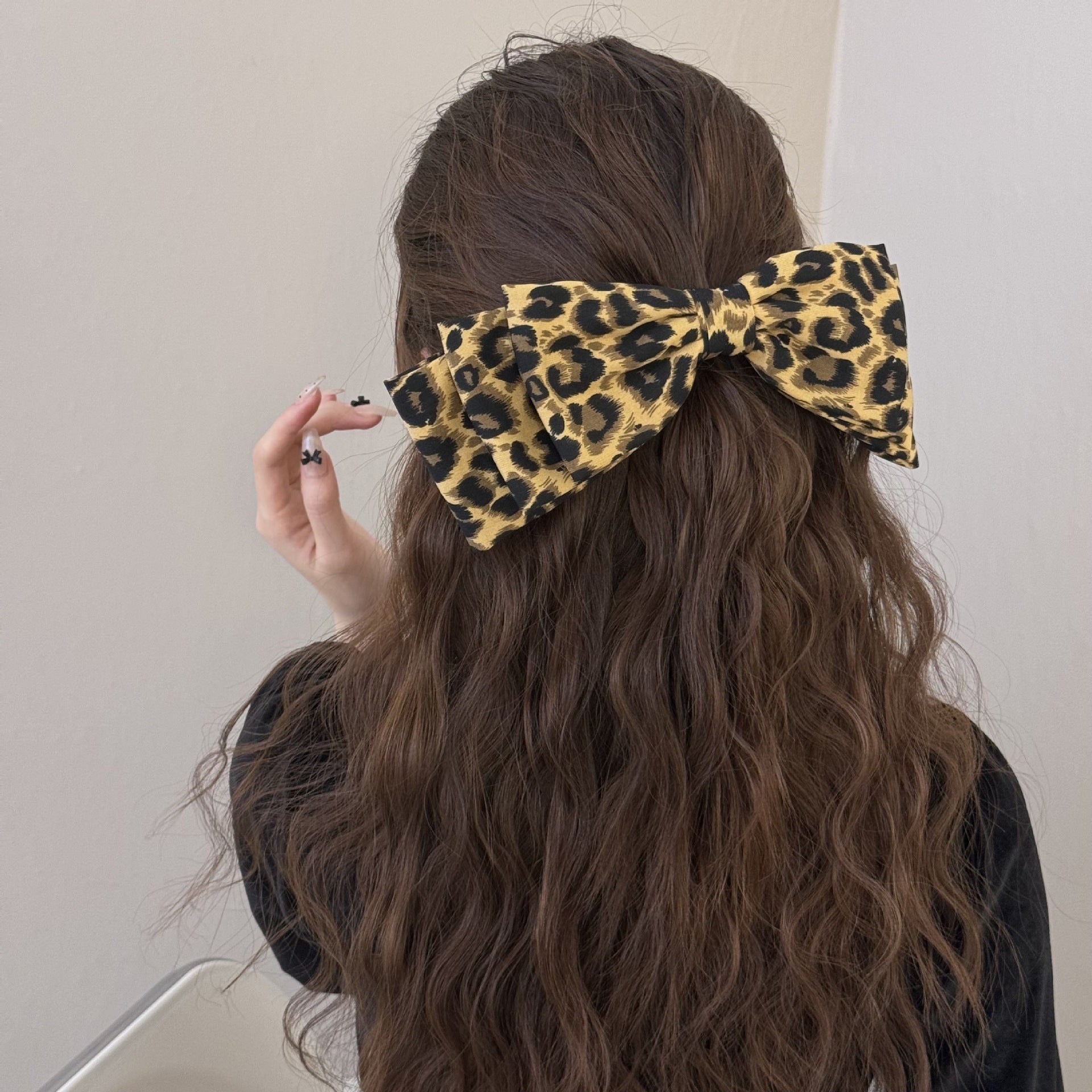 2 Piece Leopard Bow Hair Clip  Trendsi   