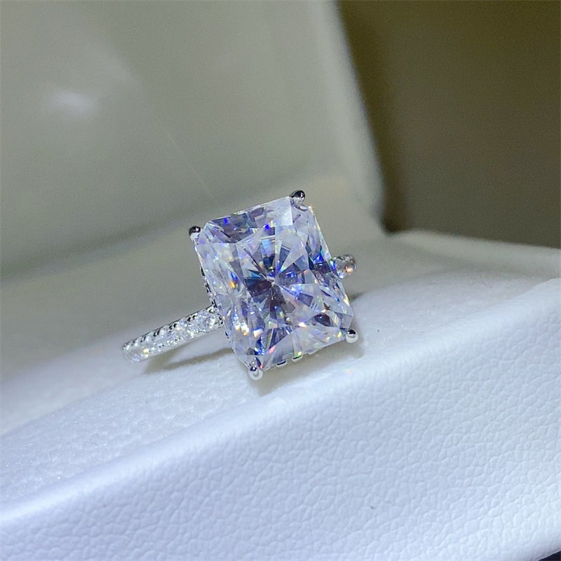 5 Carat Moissanite Zircon 925 Sterling Silver Ring  Trendsi   