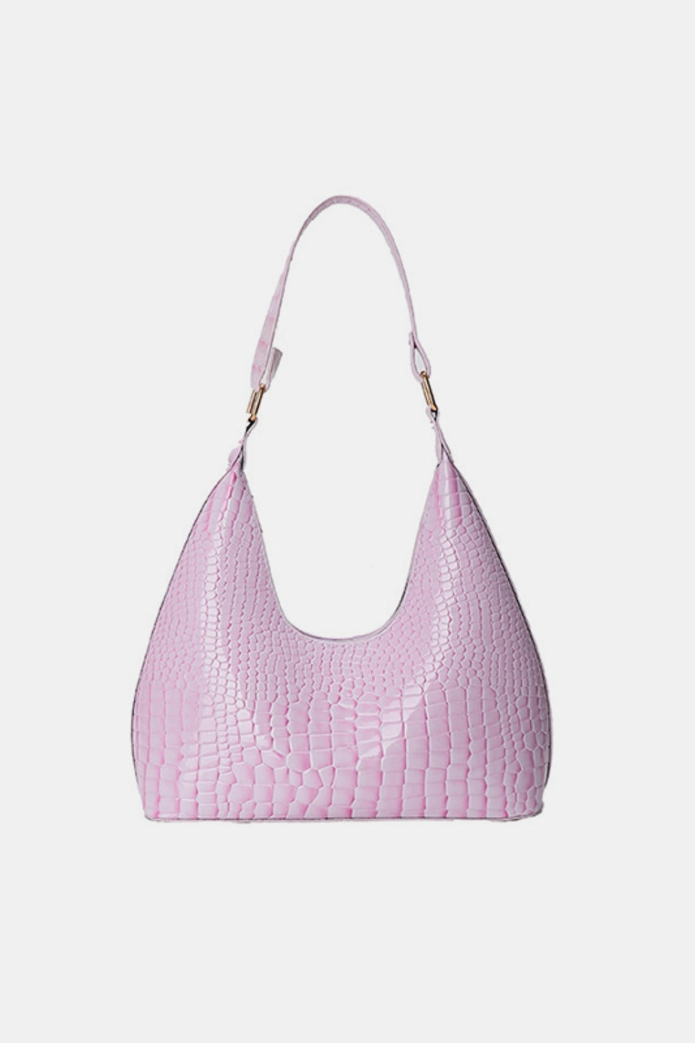 PU Leather Stone Texture Shoulder Bag Bag Trendsi Pink One Size 