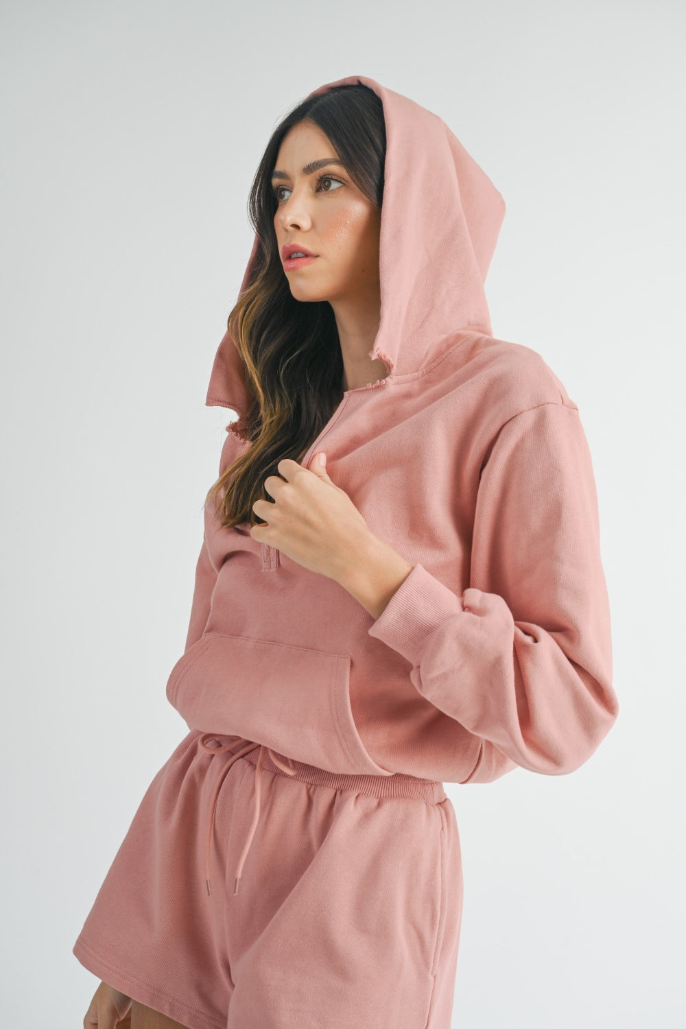 MABLE French Terry Hooded Romper  Trendsi   