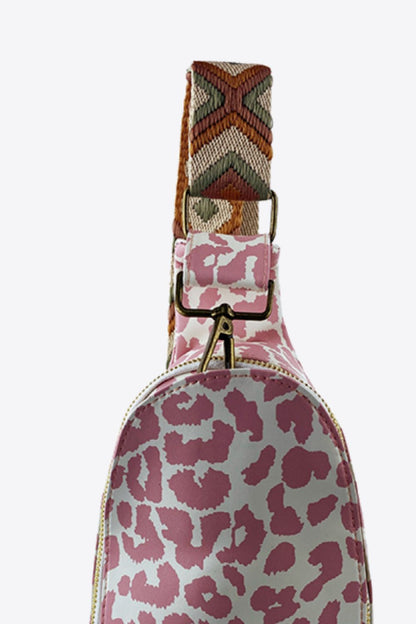 Printed PU Leather Sling Bag  Trendsi   