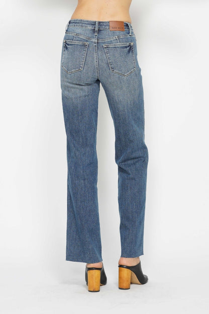 Judy Blue Full Size Tummy Control Straight Jeans