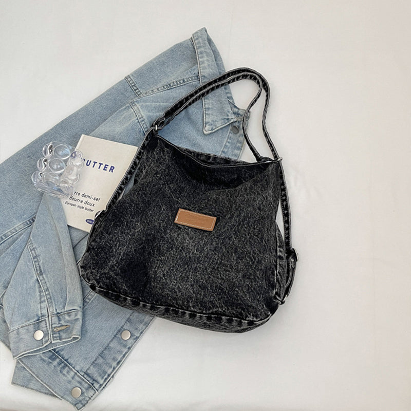 Adjustable Strap Denim Shoulder Bag  Trendsi   