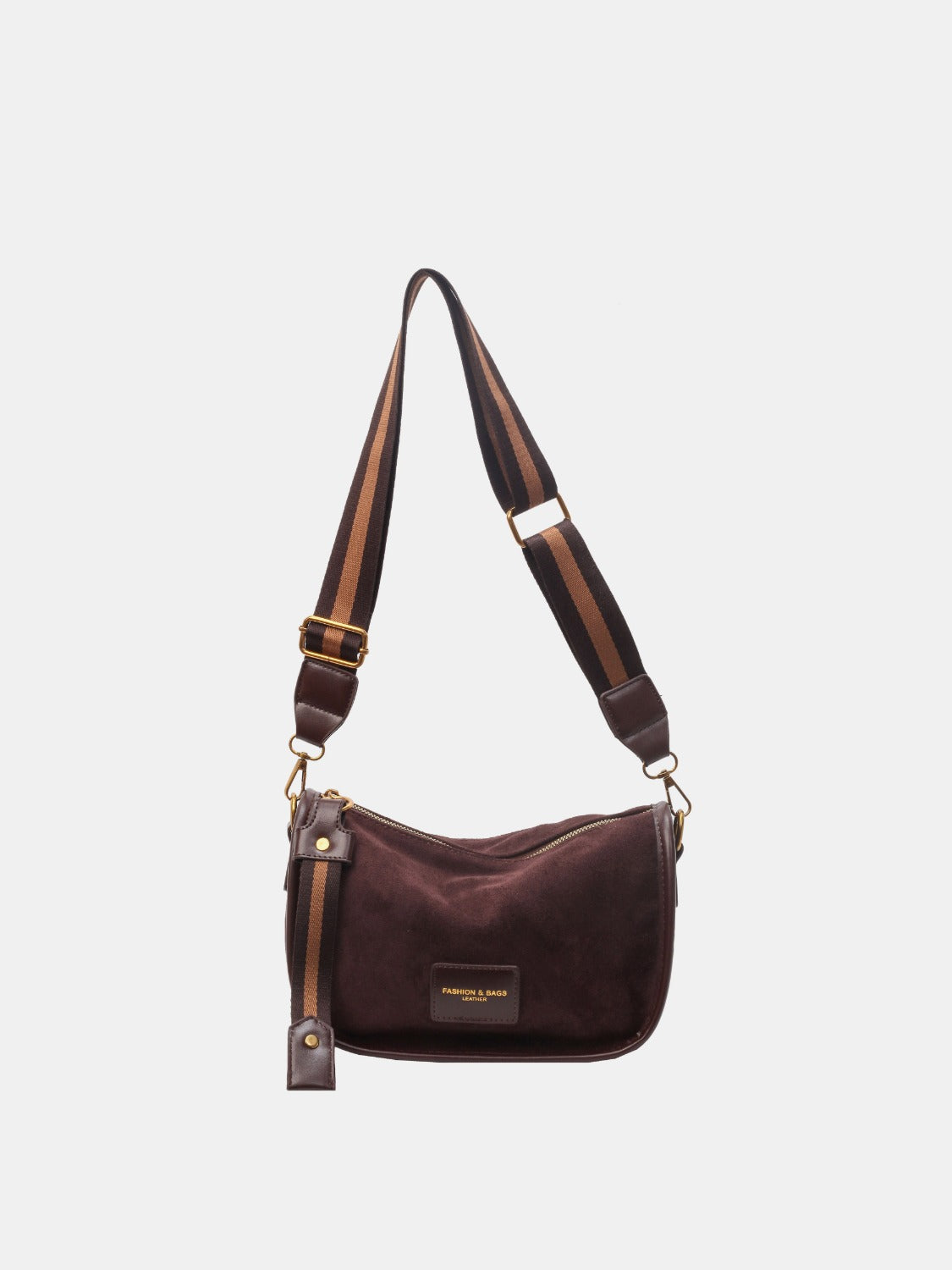 Suede Adjustable Strap Shoulder Bag  Trendsi   