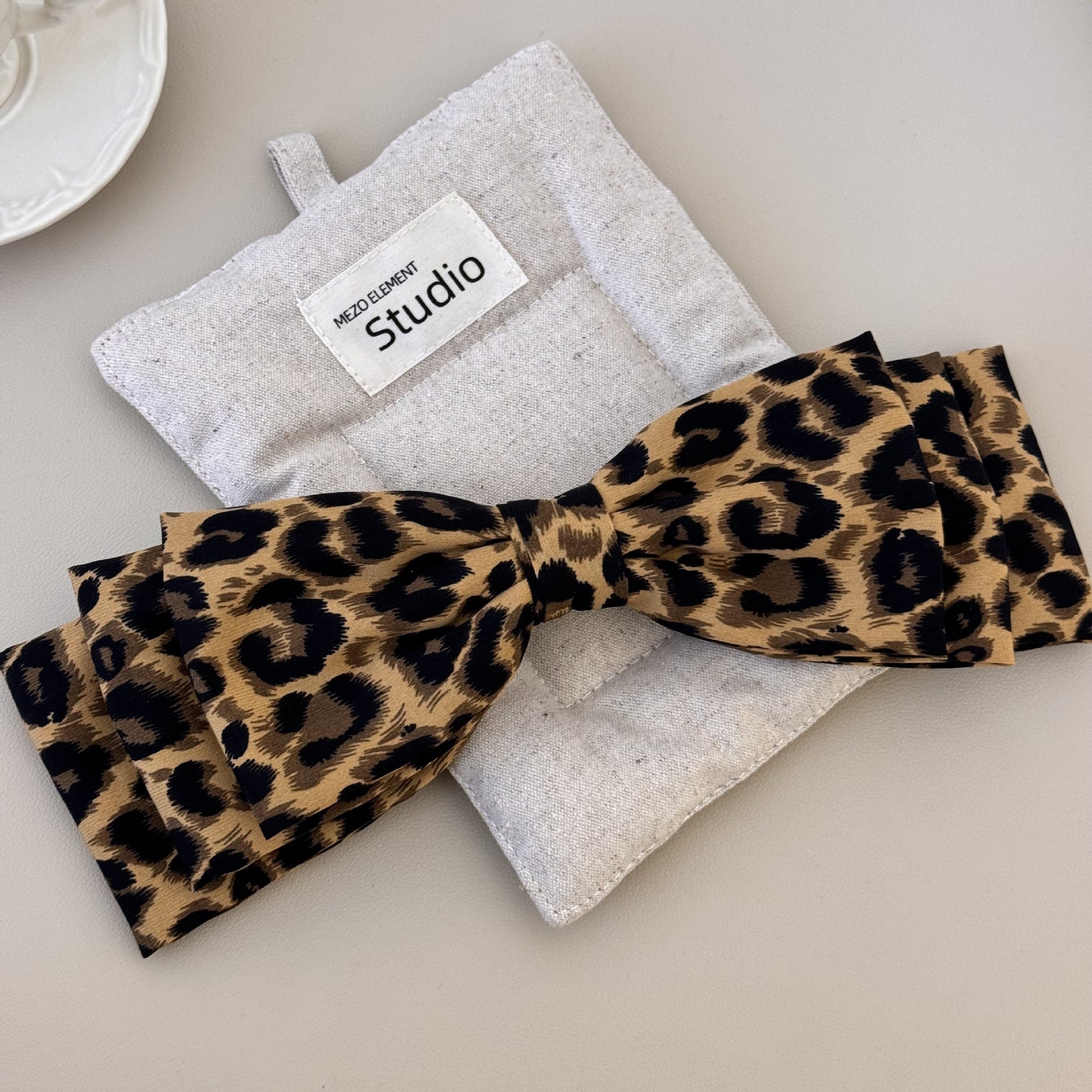 2 Piece Leopard Bow Hair Clip  Trendsi   