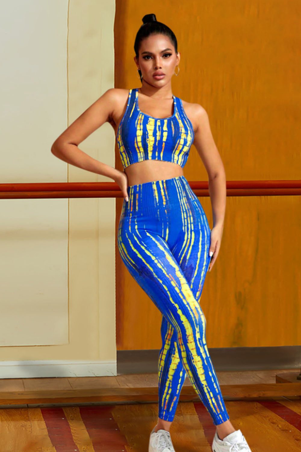 Sports Tank and Leggings Set  Trendsi Cobalt Blue S 