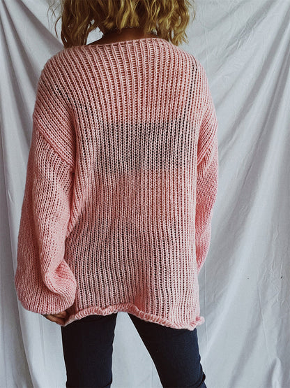 Boat Neck Dropped Shoulder Sweater  Trendsi   