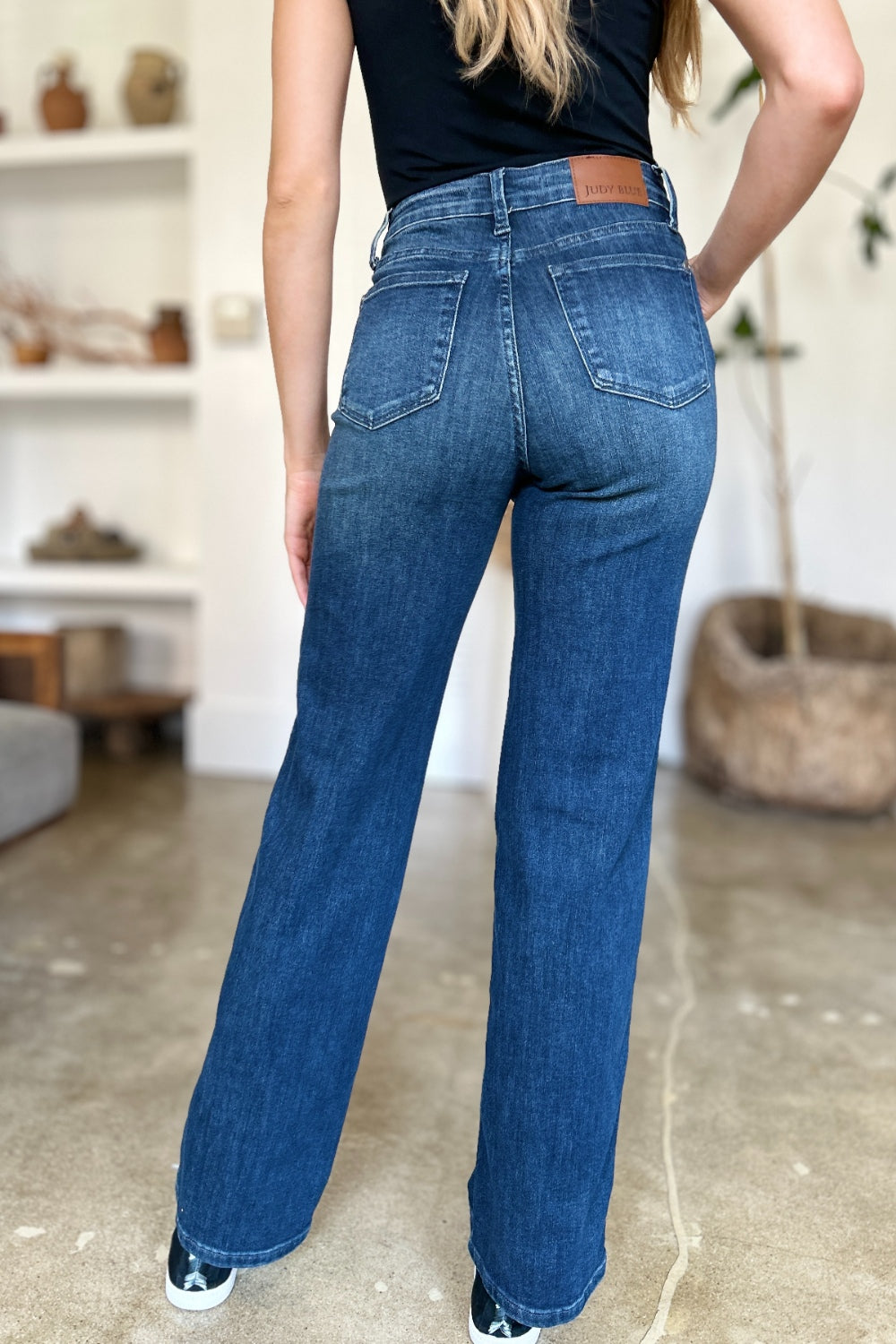 Judy Blue Full Size Tummy Control Straight Jeans  Trendsi   